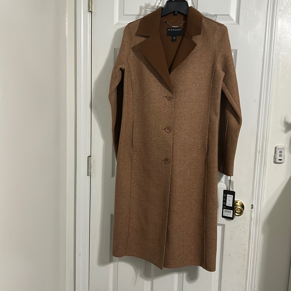 Bernardo wool trench coat